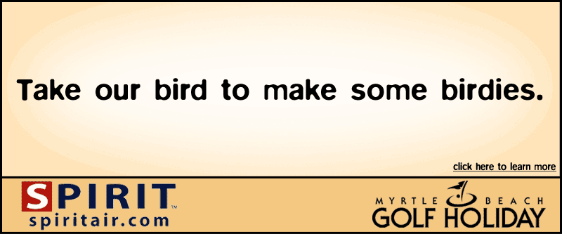 If you can't see this image, please check your email settings. Take our bird to make some birdies. Southern Skyways and Myrtle Beach Golf Holiday introduce new flights.