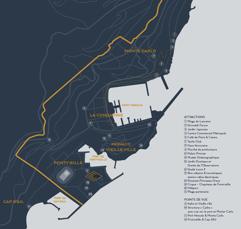 plan de ville Monaco